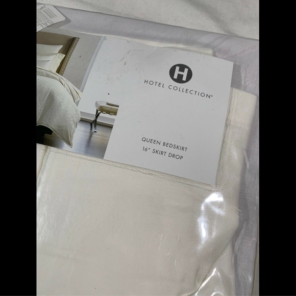 NIB $135 [ Queen ] Bedskirt for Hotel Collection‎ Plume - Picture 2 of 8
